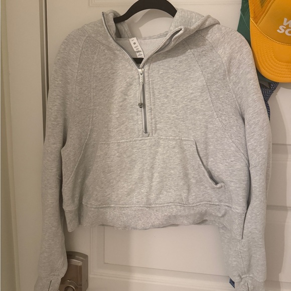 lululemon athletica Light Gray Women's scuba Hoodie - Picture 1 of 3